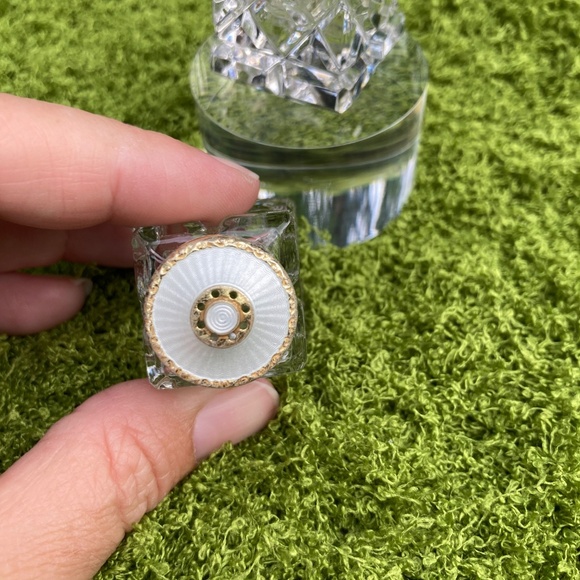 Hroar Prydz Solid Sterling Silver, White Enameled Salt and Pepper Pair / Set - Picture 4 of 16